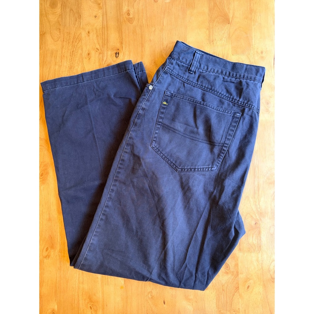 Quiksilver Mens Brown Faded Cotton Chino Pants Straight Leg Size 36 N105301 450